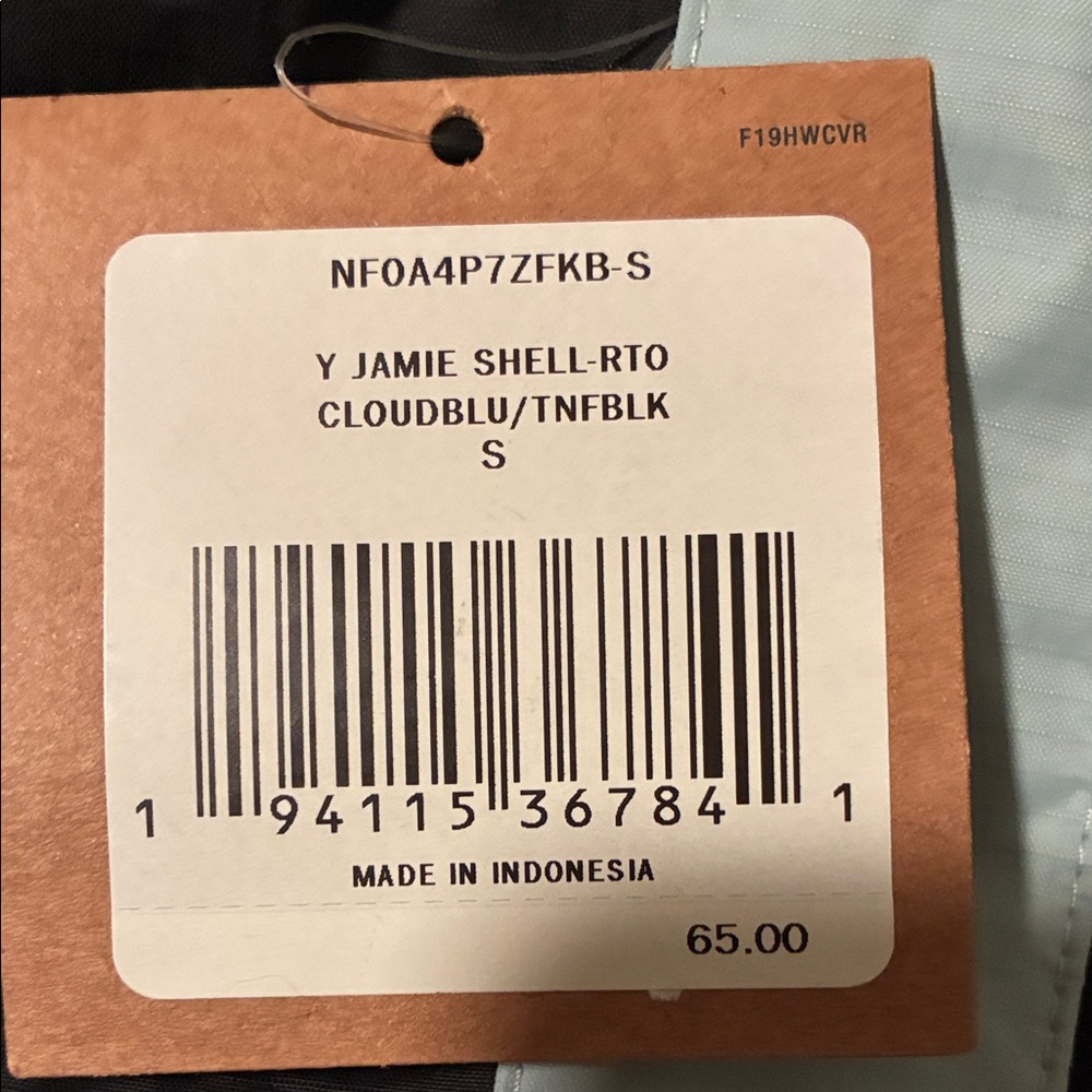 SOLD Available The North Face Sky Blue and Black Hooded Jacket NWT - Picture 2 of 7
